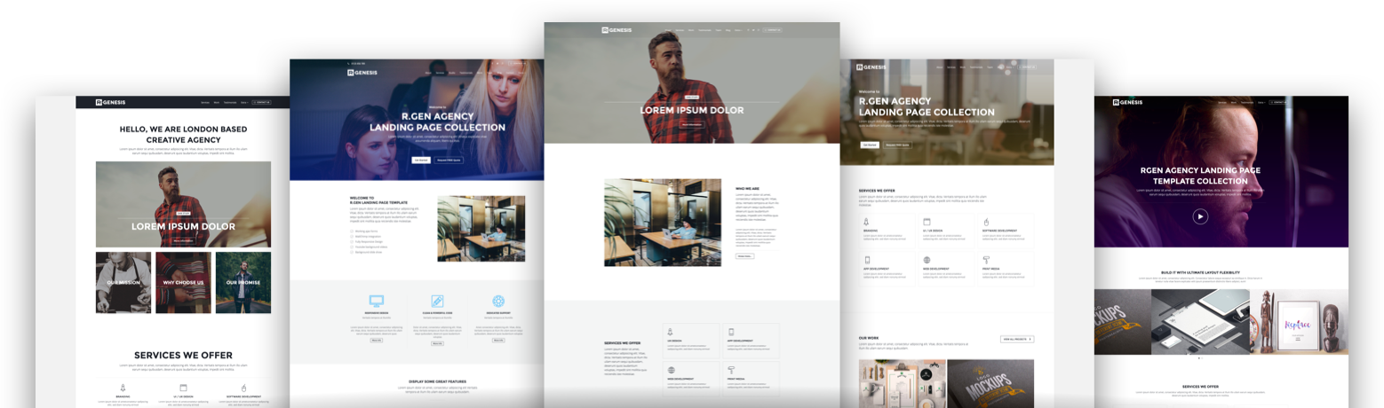 R.Gen - Agency Landing Pages